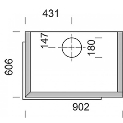Камин NunnaUuni Deko 5 LM, центральный левый