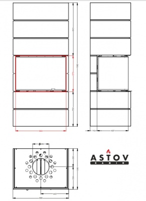 Камин Astov ФЕРРО П3С 8457 Белый Камин Astov ФЕРРО П3С 8457 Белый
