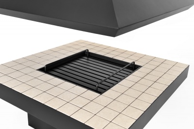 Островной камин Tube