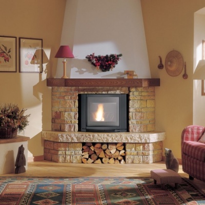 Каминная облицовка Palazzetti Valcamonica corner Каминная облицовка Palazzetti Valcamonica corner