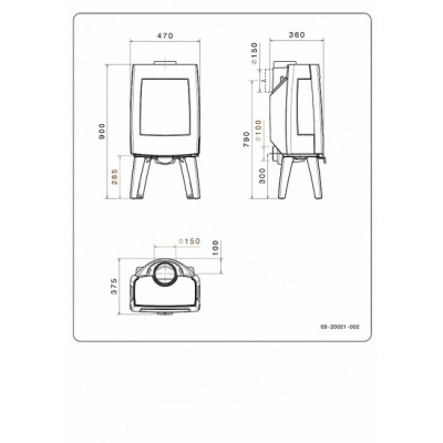 Печь-камин Dovre SENSE 103/E12 Печь-камин Dovre SENSE 103/E12