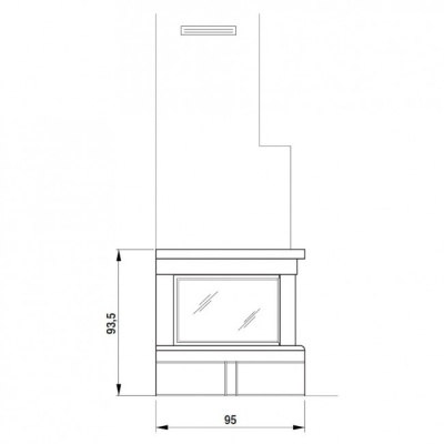 Каминная облицовка Palazzetti Lisbona, столешница - Emperador Каминная облицовка Palazzetti Lisbona, столешница - Emperador