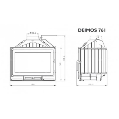 Каминная топка Nordflam Deimos