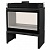 Отопительная печь Liseo Castiron LCI 9 GDF BG Stove, двусторонняя, черное стекло