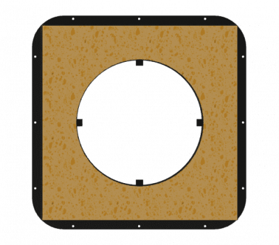 Потолочно-проходной узел утепленный Grill'D  490*490 (D250) Потолочно-проходной узел утепленный Grill'D  490*490 (D250)