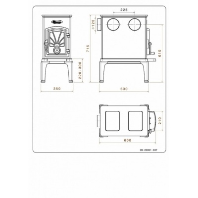 Печь-камин Dovre 40CBS Печь-камин Dovre 40CBS
