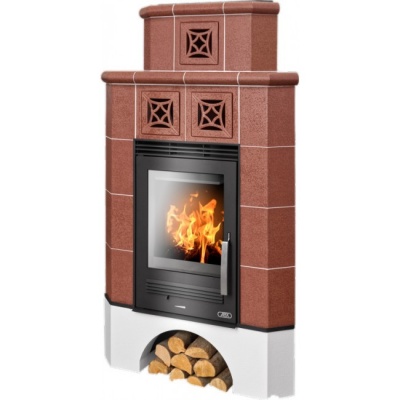 Печь-камин ABX Regina угловая (коричневый бриллиант) Печь-камин ABX Regina угловая (коричневый бриллиант)