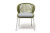 Стул 4SIS Милан из роупа, Каркас светло-серый муар, роуп салатовый меланж, ткань светло-серая
