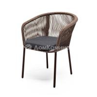 Стул из роупа 4SIS Марсель Цвет: коричневый муар, темно-серый