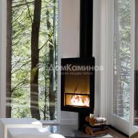 Камин Aves 33 Болонья со стеклом, открытый 950