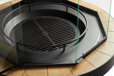 Островной камин LUGO Glass