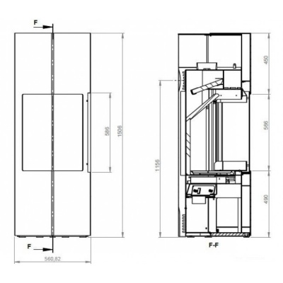 Печь-камин Ember Stevan 700XL