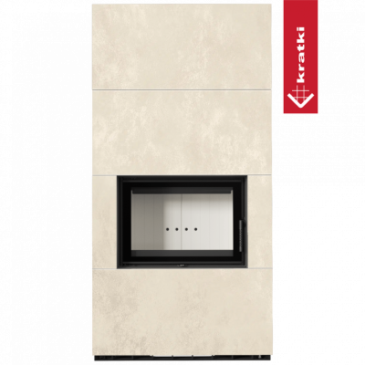 Каминокомплект Kratki PRO FLOKI BOX OXIDE BIANCO Каминокомплект Kratki PRO FLOKI BOX OXIDE BIANCO