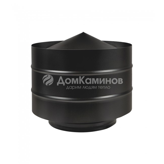 Дефлектор Везувий BLACK (AISI 430/0,5мм) d=115x200
