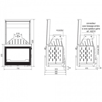 Каминная топка Seguin EUROPA 7 BLACK LINE Каминная топка Seguin EUROPA 7 BLACK LINE