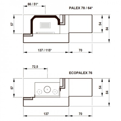 Каминная облицовка Palazzetti Tunisi, с реверс. банкеткой Каминная облицовка Palazzetti Tunisi, с реверс. банкеткой