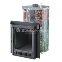 Дровяная печь Ферингер Малютка ПФ в облицовке Змеевик+Россо Леванте, до 18 м³ Дровяная печь Ферингер Малютка ПФ в облицовке Змеевик+Россо Леванте, до 18 м³