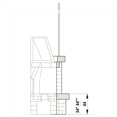 Каминная облицовка Palazzetti Valcamonica corner Каминная облицовка Palazzetti Valcamonica corner