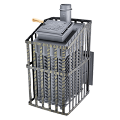 Печь для бани чугунная Гефест GFS-ЗК 45 Ураган (П)