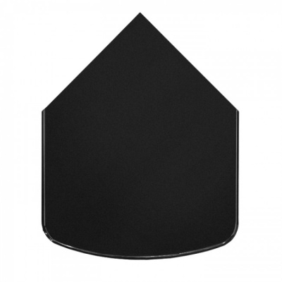 Предтопочный лист Вулкан VPL041-R9005, 1000х800, черный