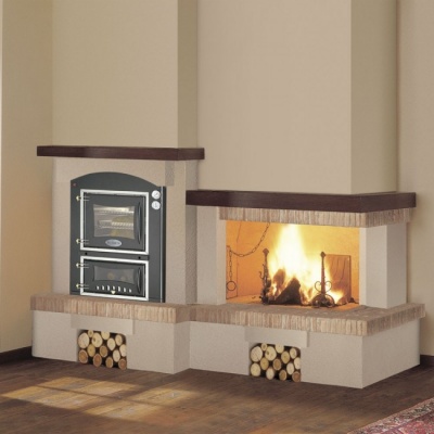 Каминная облицовка Palazzetti Fano dx, с духовкой Mini, под Mbl 78 Каминная облицовка Palazzetti Fano dx, с духовкой Mini, под Mbl 78