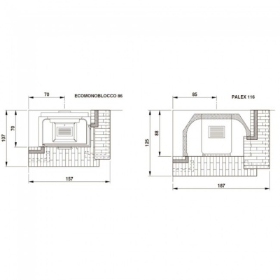 Каминная облицовка Palazzetti Val Badia Каминная облицовка Palazzetti Val Badia