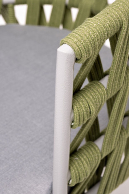 Стул 4SIS Диего из роупа Цвет: светло-серый шагрень, салатовый меланж, светло-серый Стул 4SIS Диего из роупа Цвет: светло-серый шагрень, салатовый меланж, светло-серый