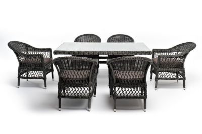 Обеденная группа 4SIS Амароне на 6 персоны Цвет: графит Обеденная группа 4SIS Амароне на 6 персоны Цвет: графит