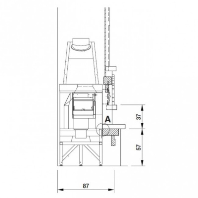 Каминная облицовка Palazzetti Spoleto Каминная облицовка Palazzetti Spoleto