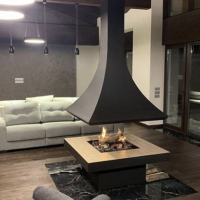 Островной камин Tube (Проект)