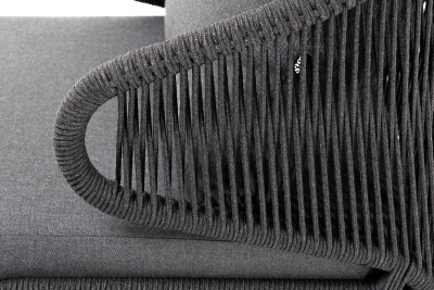 Лаунж-зона 4SIS Милан 4-местная из роупа Цвет: темно-серый