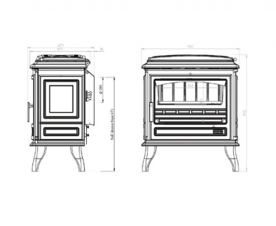 Чугунная печь Godin Revin Top Чугунная печь Godin Revin Top
