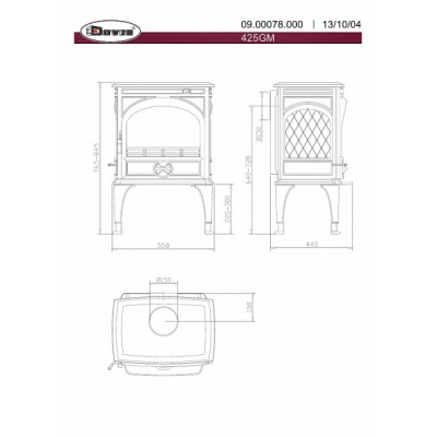 Печь-камин Dovre 425GM Печь-камин Dovre 425GM