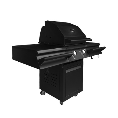 Газовый гриль B-Fire Bizon 2 (2 столика + тележка 55 см.), черный Газовый гриль B-Fire Bizon 2 (2 столика + тележка 55 см.), черный