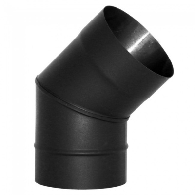 Отвод Вулкан VBR 45 D115, нерж., черный