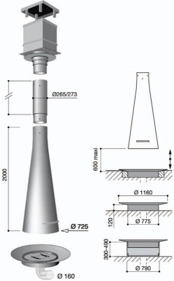 Центральный камин FILIOFOCUS 2000 Телескоп Центральный камин FILIOFOCUS 2000 Телескоп
