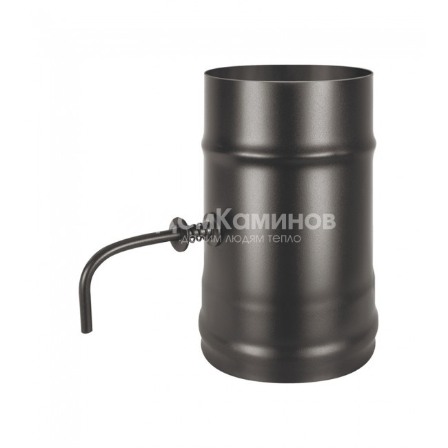 Шибер нерж. поворотный Везувий BLACK (AISI 430/0,8мм) d=120