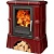 Печь-камин ABX BAVARIA K, с кафельным цоколем, с теплообменником (бордо)