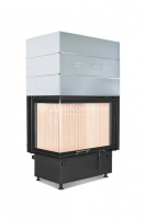 Каминная топка Hoxter Ecka 76 45 57Lh (Rh) Стальной теплообменник 45°