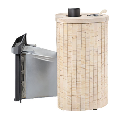 Дровяная печь Ферингер Малютка ПФ в облицовке "Окаменевшее дерево" наборный, до 18 м³ Дровяная печь Ферингер Малютка ПФ в облицовке "Окаменевшее дерево" наборный, до 18 м³