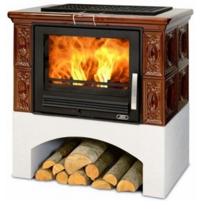 Печь-камин ABX PANONIE (коричневый)