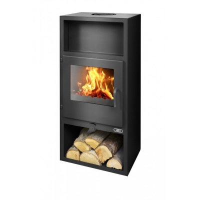 Печь-камин ABX Narvik I (черная сталь)