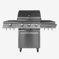 Газовый гриль B-Fire Kutuzov Premium 3 (2 столика + тележка 60 см.), нерж. сталь