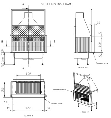 Топка Metalfire Universal MF 1050-50 W 1S