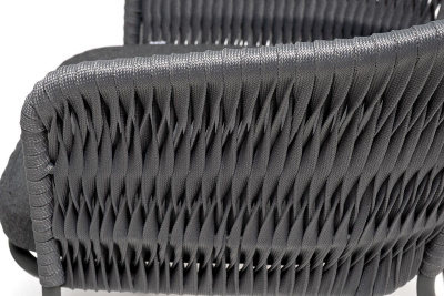 Обеденная группа 4SIS Диего 4-местная из роупа со стульями Бордо Цвет: серый гранит, серый Обеденная группа 4SIS Диего 4-местная из роупа со стульями Бордо Цвет: серый гранит, серый