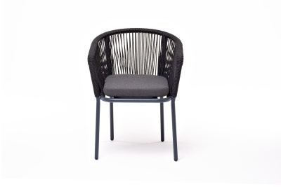 Стул из роупа 4SIS Марсель Цвет: темно-серый муар, темно-серый Стул из роупа 4SIS Марсель Цвет: темно-серый муар, темно-серый