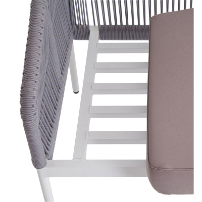 Диван 4SIS Канны двухместный из роупа Цвет: светло-серый Диван 4SIS Канны двухместный из роупа Цвет: светло-серый