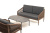 Лаунж-зона 4SIS Канны 4-местная из роупа со столом Верона (серый гранит), каркас коричневый, роуп коричневый Лаунж-зона 4SIS Канны 4-местная из роупа со столом Верона (серый гранит), каркас коричневый, роуп коричневый