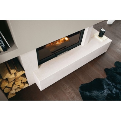 Каминная облицовка Palazzetti Dundee dx, Bianco Mediterraneo, под Monoblocco 16:9 front Каминная облицовка Palazzetti Dundee dx, Bianco Mediterraneo, под Monoblocco 16:9 front