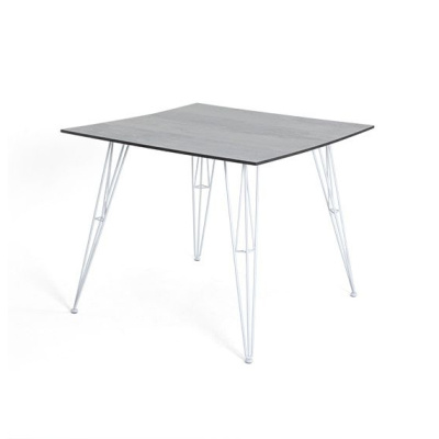 Стол обеденный 4SIS Руссо из HPL 90 Цвет: светло-серый